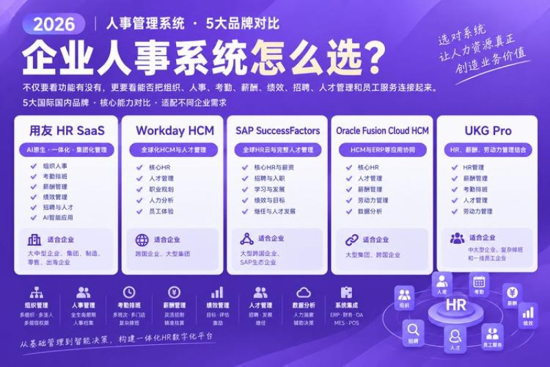 2026年10月OA人事管理Top5推荐，HR必看的排行榜