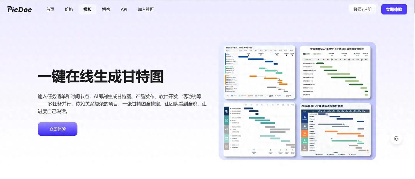 OA 项目甘特图_甘特图制作工具_AI一键生成甘特图